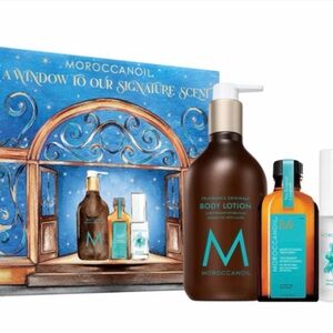 Moroccanoil Moisturizer & Body Oil Set - Aqua and Brown
